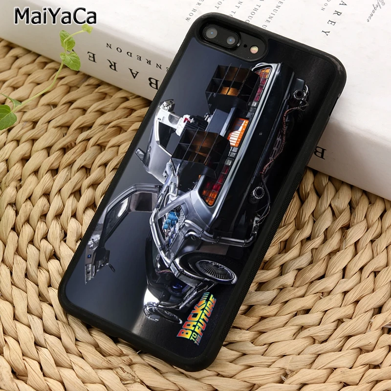 MaiYaCa back to the future delorean Phone Case For iPhone X XR XS 11 12 13 Pro MAX 5 6 7 8 Plus Samsung Galaxy S8 S9 S10 | Мобильные