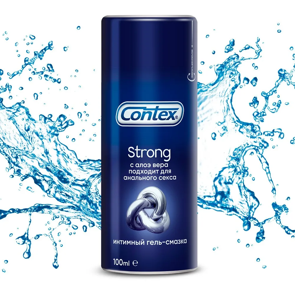 Интимная гель-смазка CONTEX Strong с регенерирующим эффектом 100 мл | Красота и здоровье