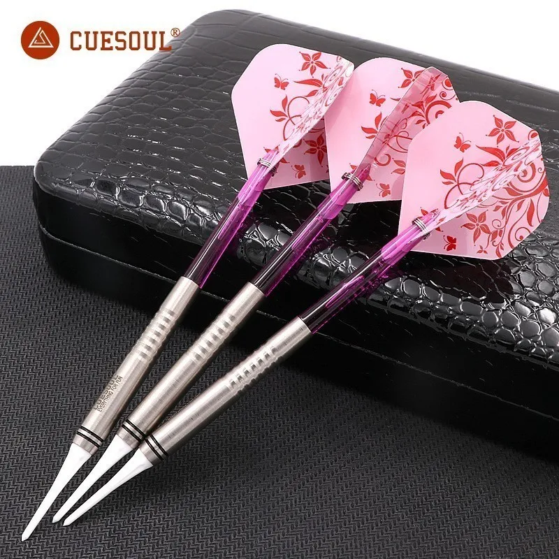 

Darts CUESOUL Tungsten 3PCS 18g 14.5cm Darts Professional Game Soft Tip Darts With Nylon Shafts Indoor Dartboard Games Plink