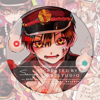 

Anime Toilet-Bound Hanako-kun Nene Yashiro Kou Minamoto Cosplay Badge Tinplate Cartoon Collect Badge For Backpack Button Brooch