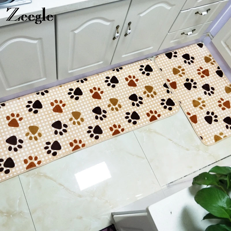Zeegle Kitchen Mats Door Mat Carpet For Living Room Absorbent Kitchen Rug Kid Bedroom Floor Mat Chair Foot Pad