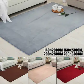 

Home Coral Velvet Carpet Bedroom Living Room Non-slip Blanket Children Crawling Mat Tatami Mat