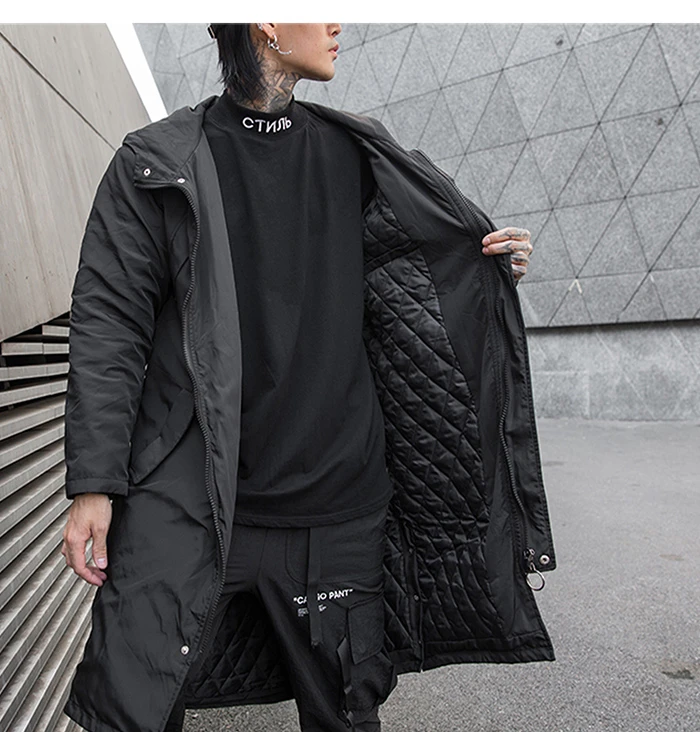 Winter Jacket Men Thick Windbreaker Coats Man Harajuku