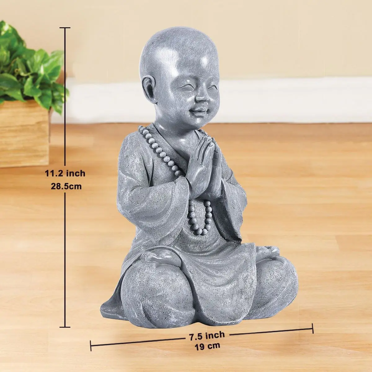Goodec Statue De Bouddha Pour Bebe Decoration De Jardin En Plein Air Sculpture De Moine Zen En Position Assise Sur La Pelouse Aliexpress