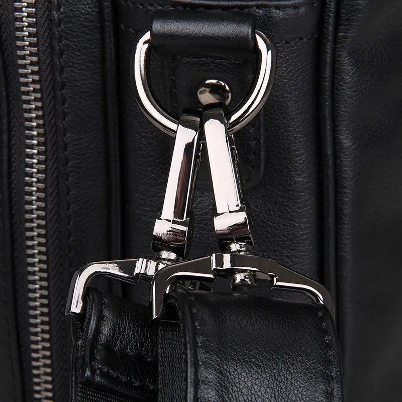 Nesitu высококачественный черный коричневый мужской портфель из натуральной кожи, сумки-мессенджеры, деловая дорожная сумка 14 дюймов, сумка
