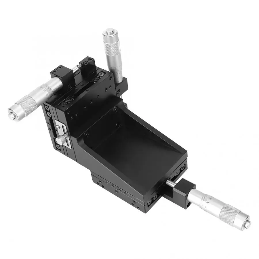 

SEMXYZL80-ACR XYZ Axles High Accuracy Lift Linear Motion Manual Stage Fine Tuning Slide Table 80*80mm