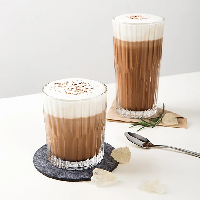 Set de 4 grandes tasses à café, 400 ml, verres à latte macchiato