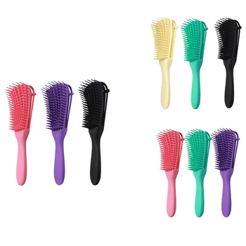

3 Pieces Detangling Brush for Afro American/African Hair Textured 3A to 4C Kinky Wavy/Long Hair