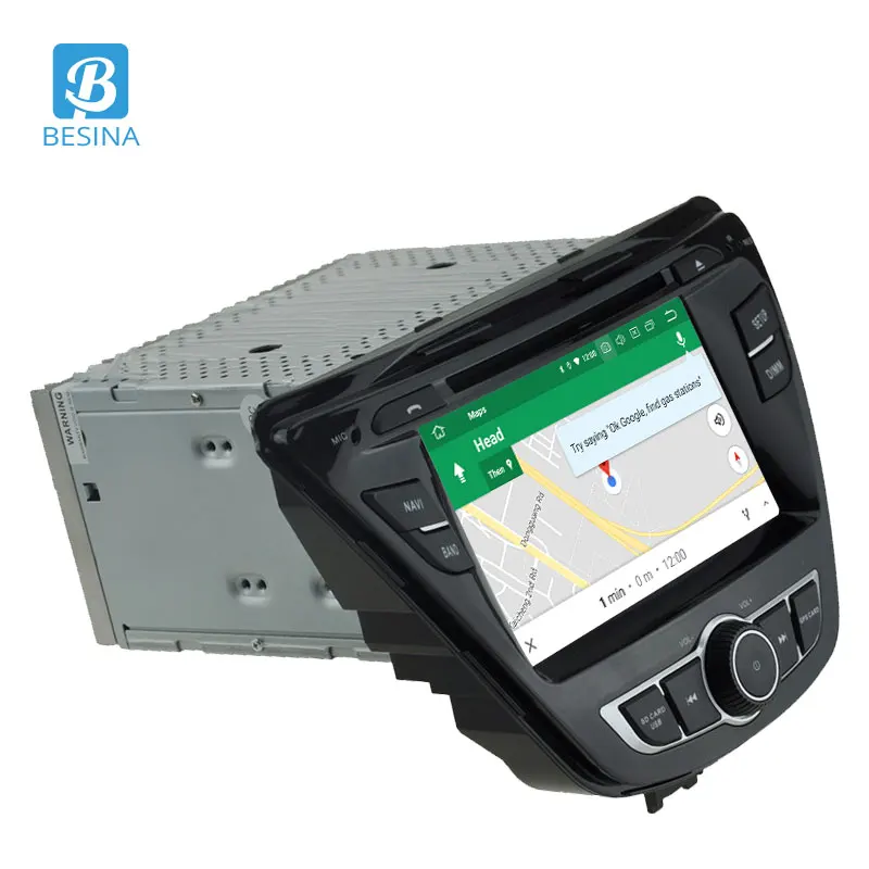 Besina Android 9,0 автомобильный dvd-плеер для hyundai Elantra 2013 2 Din Автомобильный Радио gps Навигация стерео wi-fi-мультимедиа аудио