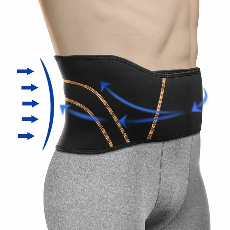 Sports Gym Compression Belt Back Support Adjustable Lower Lumbar Back Brace SEC88