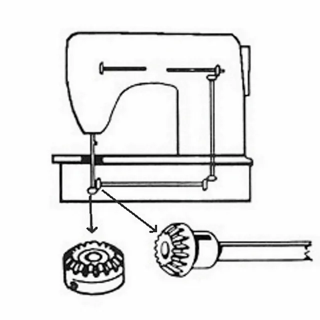 1 Set Domestic Sewing Machine Parts For Singer Bevel Gear 382980  (382879/382877) #382980 (382877 Tall Gear + 382879 Low Gear) - Sewing Tools  & Accessory - AliExpress