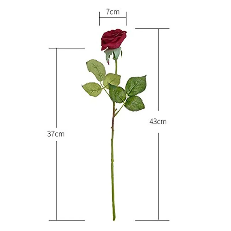 10 шт./компл. элегантный красивый Европейский Искусственный цветок розы моделирование фланель Цветы Букет Домашнего вечерние Свадебные украшения