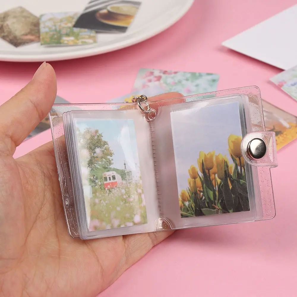 Portable PVC Photo Key Chain Album Holder for Memories
