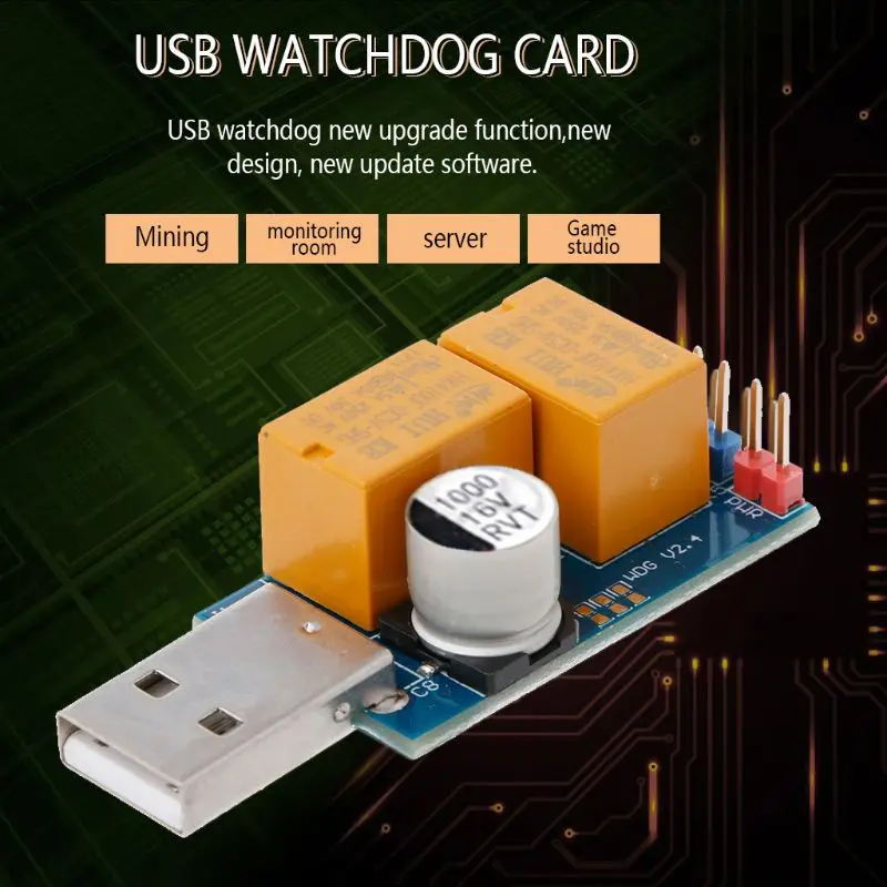 USB Watchdog Computer Automatic Restart Blue Screen Mining Game Server BTC Miner -1