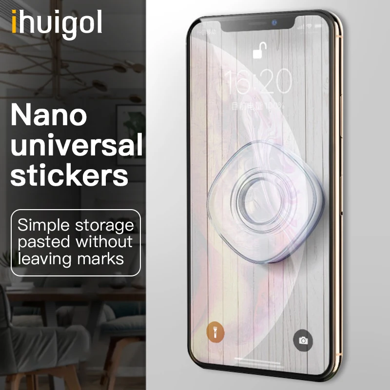 Ihuigol Универсальный магический нано-держатель наклейки для iPhone 11 Pro Huawei Samsung Xiaomi Mini