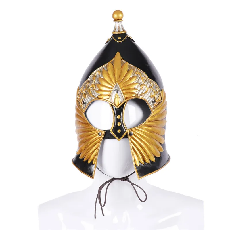 

Warrior Helmet Medieval Roman Solider Mask Costume Viking Samurai Helmet Gladiator Spartan Hat Masquerade Mask Halloween Costume