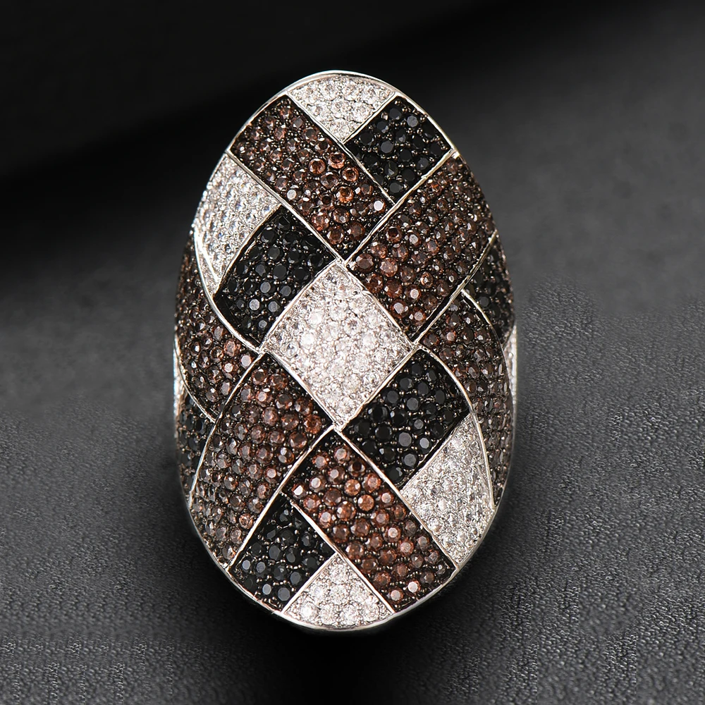GODKI Trendy Twist Cross Wrap Ring for Women Multicolor Cubic Zircon Finger Rings Beads Charm Ring Bohemian Beach Jewelry