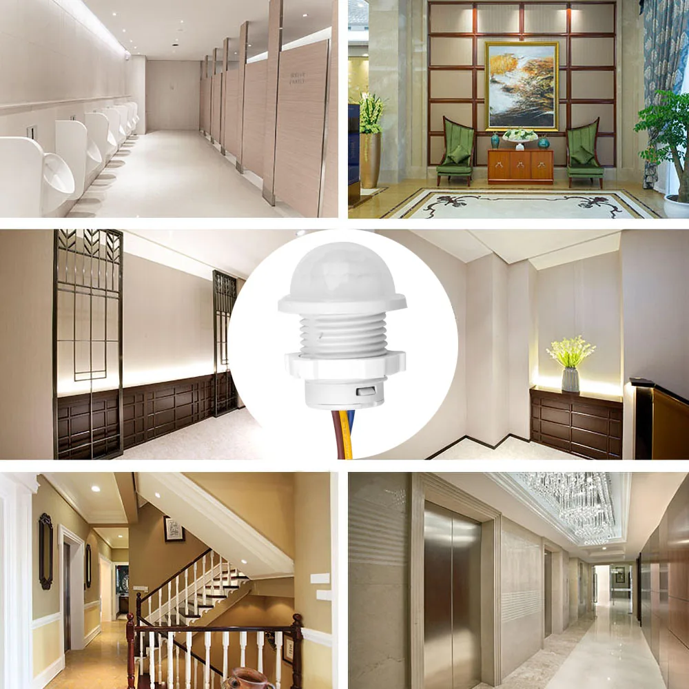Mini PIR Sensor Detector Smart Switch LED PIR Infrared Motion Sensor Detection Automatic Light Switch Smart Motion Sensor Light