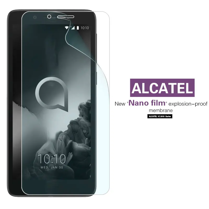 Soft TPU Nano Film For Alcatel 3 5 3020 3040 1060D 1C 1x 3c 3v 3X 5V 2019 Screen Protector Anti-Exlosion Protection Cover | Мобильные