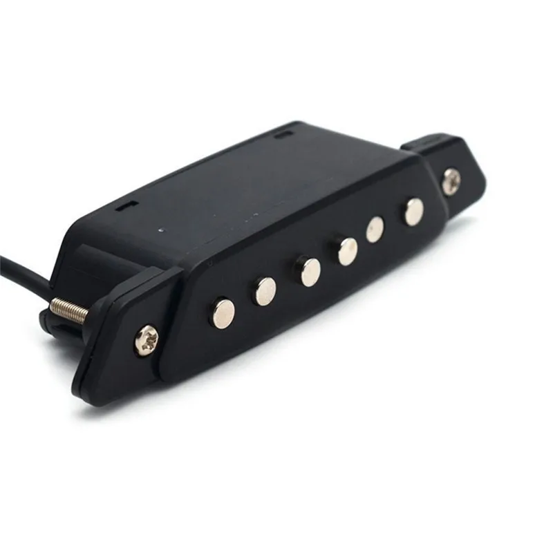 Черное подключение к аудиовыходу аксессуары для акустической гитары 4 типа звукосниматель для гитары матовое акустическое отверстие для гитары звукосниматель Народная акустическая