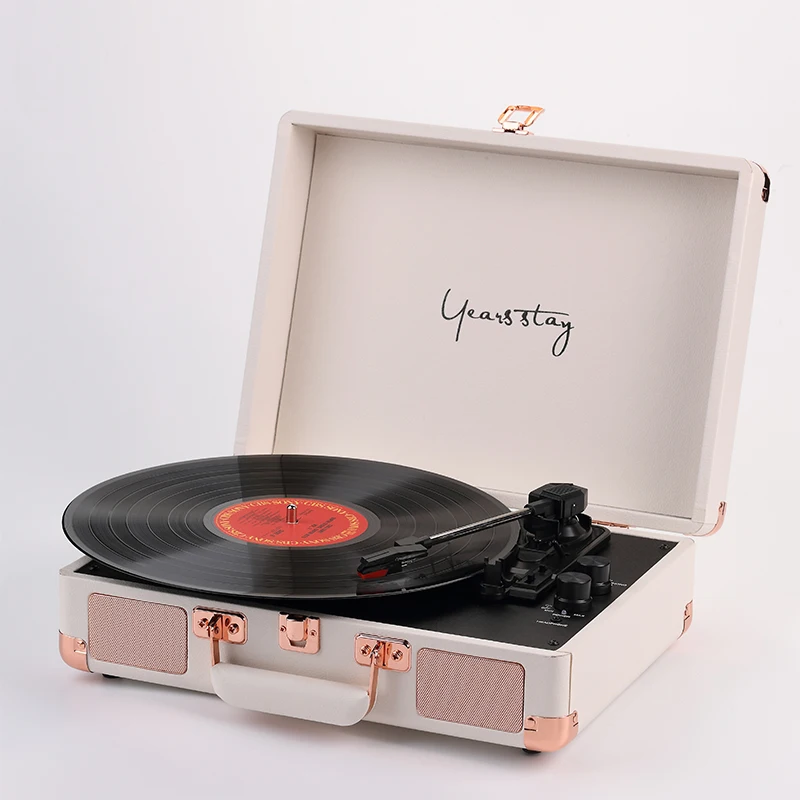 Turntable portable suitcase phonograph vinyl