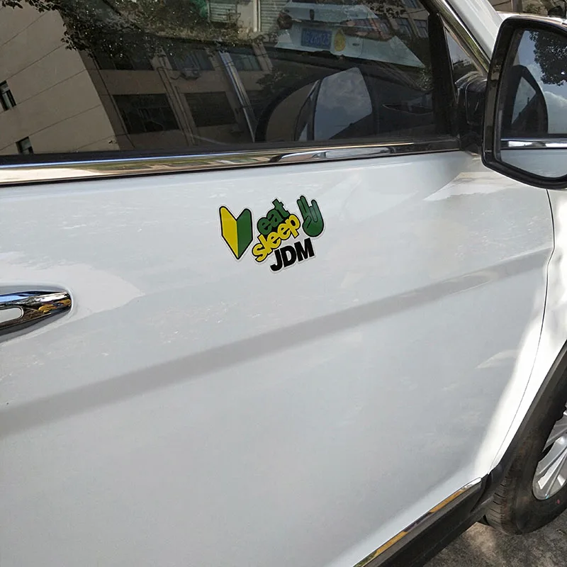 YJZT 13 1 см * 7 модная спортивная Автомобильная наклейка JDM EAT SLEEP из ПВХ
