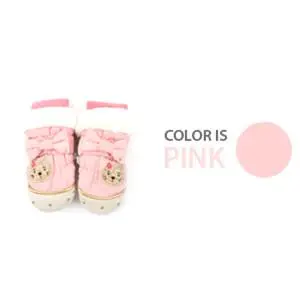 Pink Детские лыжные перчатки из Южной Кореи, милые лыжные перчатки с рисунком кота, зимние теплые ветрозащитные Нескользящие рукавицы - Цвет: Pink