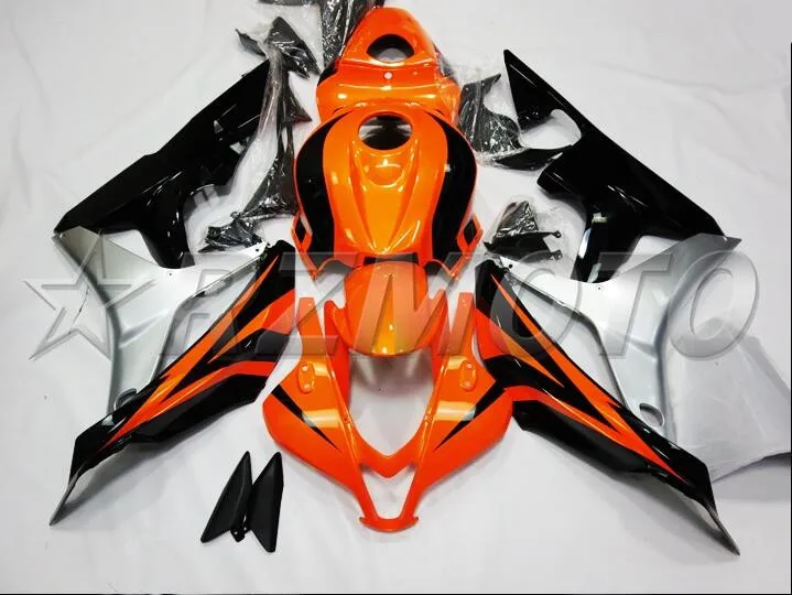 

Injection Mold New ABS Motorcycle Full Fairing Kit 100% Fit For Honda CBR600RR 07 08 F5 2007 2008 Fairings orange silver black