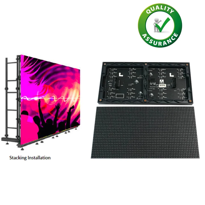 P4 64*32 16x32 RGB светодиодная матричная панель для помещений SMD2121 MBI светодиодный экран