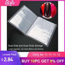 Украшение для нейл-арта, 20 страниц, наклейка для ногтей, коллекционный держатель для альбомов, держатель для хранения для нейл-арта, демонстрационная книга, конт