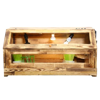 

Turtle lizard feeding incubator crawling pet intelligent temperature control box small inclined section of carbon pine