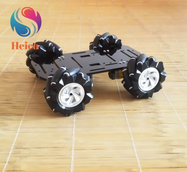 Chassi de Roda Chassi do Carro com Absorção de Choque Mecanum Motor Omnidirecional Móvel Faça Você Mesmo Brinquedo Robô dc 4wd