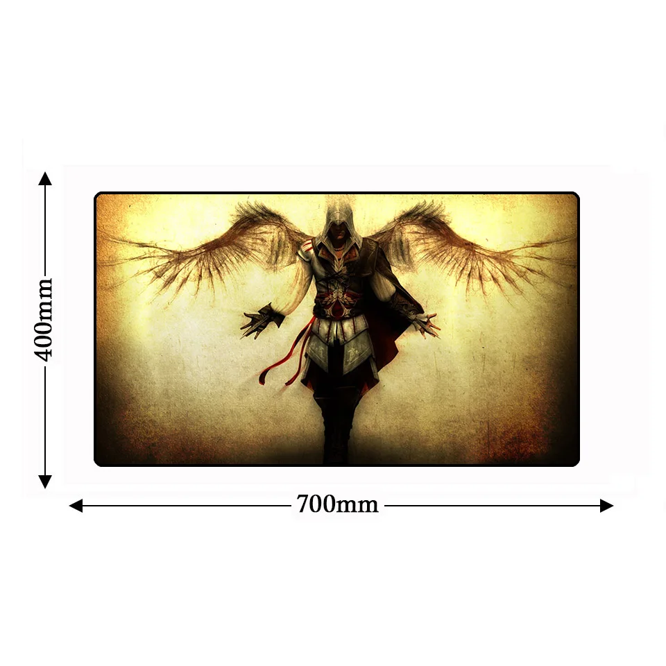 4 700*400 мм нескользящий большой ПК игровой Assassins Creed Lockedge большой коврик для мыши ноутбук натуральная резиновая геймерская игра коврик для мыши Коврик для мыши - Цвет: 4