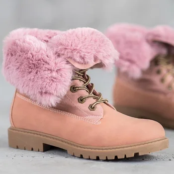 

Women Ankle Boots Ladies Woman Snow Boots Warm Shoes Winter Waterproof booties Comfortable Casual Shoes plus size 35-43 2020 New