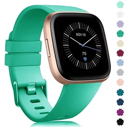 Soft Silicone Sport Bracelet for Fitbit Versa - Waterproof Wrist Strap (10)