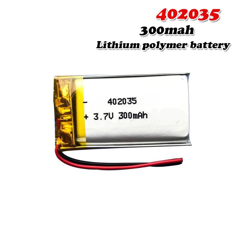 

300mAh 3.7V 402035 042035 Lithium Polymer Li-Po li ion Rechargeable Battery For MP3 MP4 MP5 battery Bluetooth headset Lipo cell