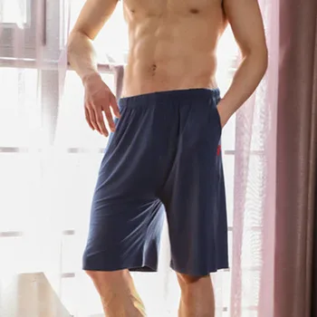

Modal Sleep Bottom Man Summer Shorts Big Size Slip Short Pants Casual Homewear 2020 Top Fashion Men Solid Style Sleepwear
