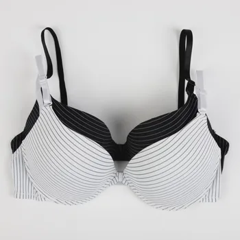 

Sexy BC Cup Push Up Bras For Women Lingerie Seamless Bra Soft Comfort Underwear Wire Free Striped Female Brassiere Bralette