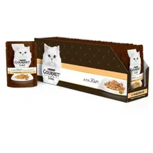 Корм влажный Gourmet A la Carte для кошек с индейкой и гарниром, 85 г(24 шт