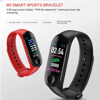 

Spektata M3 Smart Watch Bracelet Band Fitness tracker Wristband Heart Rate Activity Screen Smart Electronics Bracelet watch