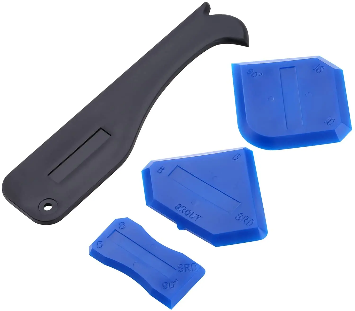 4 Pcs Sealant Tool Caulking Tool Kit for Bathroom Kitchen and Frames Sealant Seals binoax silicone caulking finishing nozzles tools kit stainless steel sealant caulking tool for kitchen bathroom window