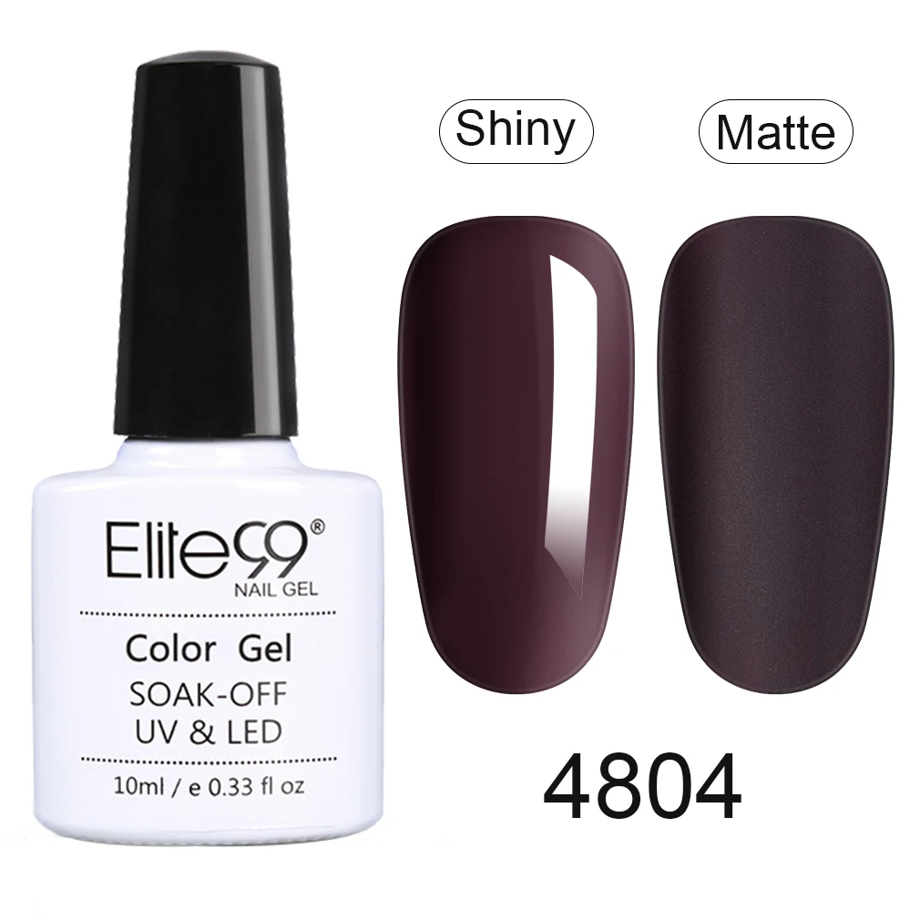 Elite99 10 мл телесный цвет УФ-гель для ногтей нужно матовое верхнее покрытие лак для ногтей Гибридный впитывающий гель маникюрный лак Гель-лак - Цвет: ZHS4804