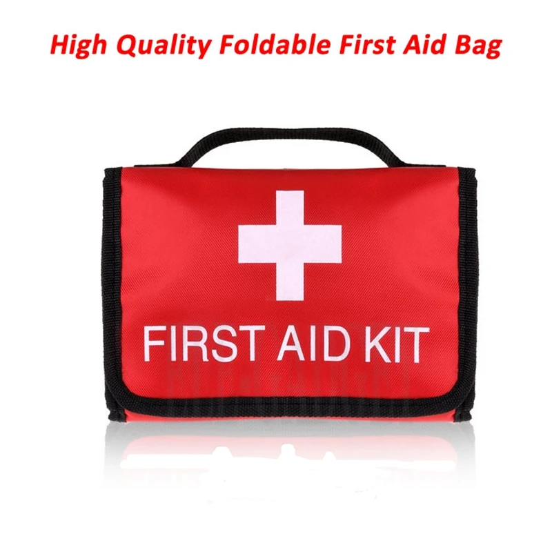 

Foldable Waterproof Portable Outdoor First Aid Kit Foldable High Capacity Bag For Emergency Treatment On Travel Or Camping