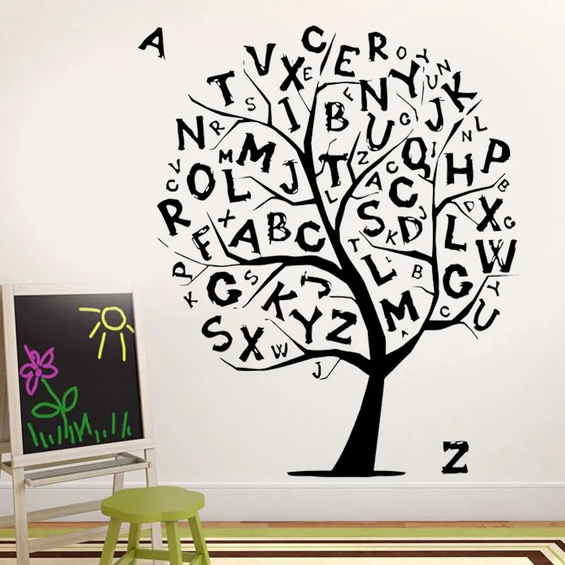 Alphabet tree Kids Wall Decals 