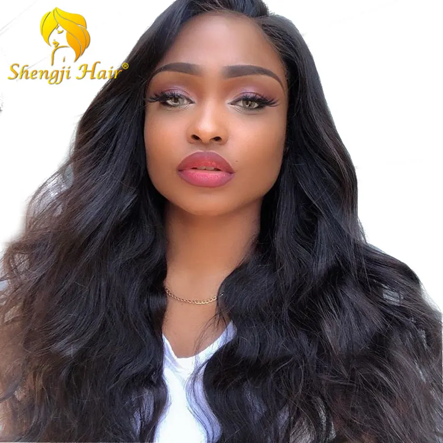 

360 Lace Frontal Wigs For Black Women Brazilian Body Wave Human Hair Lace Wigs Pre Plucked With Baby Hair SHENGJI Remy Hair