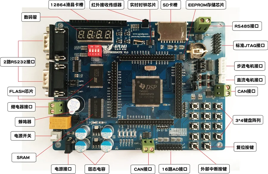 

TMS320F28335 One Board Beginner's Recommendation DSP28335 Development Board