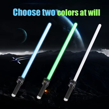 

Children's Luminous Toys Night Classic Props Lightsaber Cos Heroic Weapon Child Interaction Team Work Light And Sound Toys