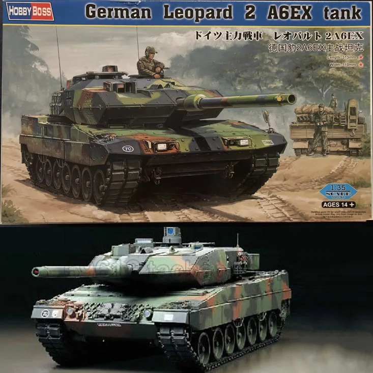 

1:35 German Leopard 2A6 Main Battle Tank DIY Plastic Assembling Model Toy