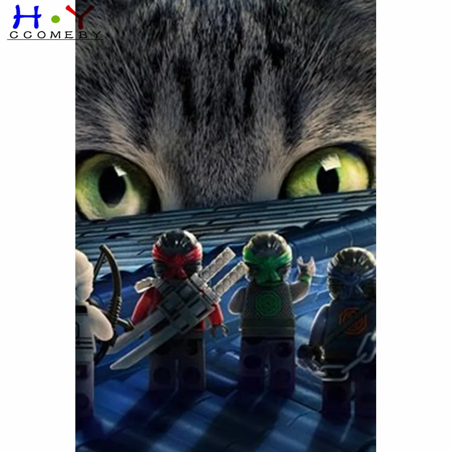 5D алмазная живопись сделай сам мультфильм Ninjago Masters of Spinjitzu Алмазная Вышивка