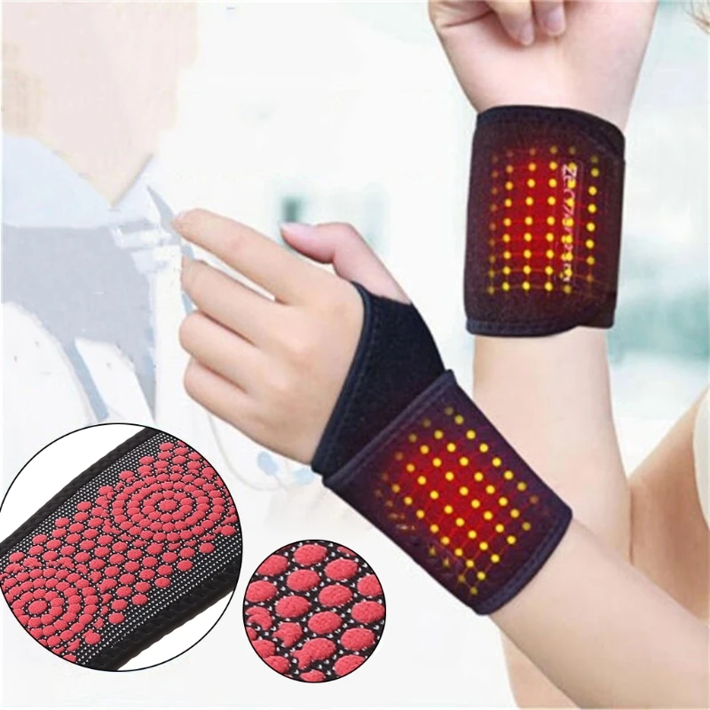 Therapy SelfHeating Wrist Support Brace Wrap Heated Hand Warmer Compression Pain